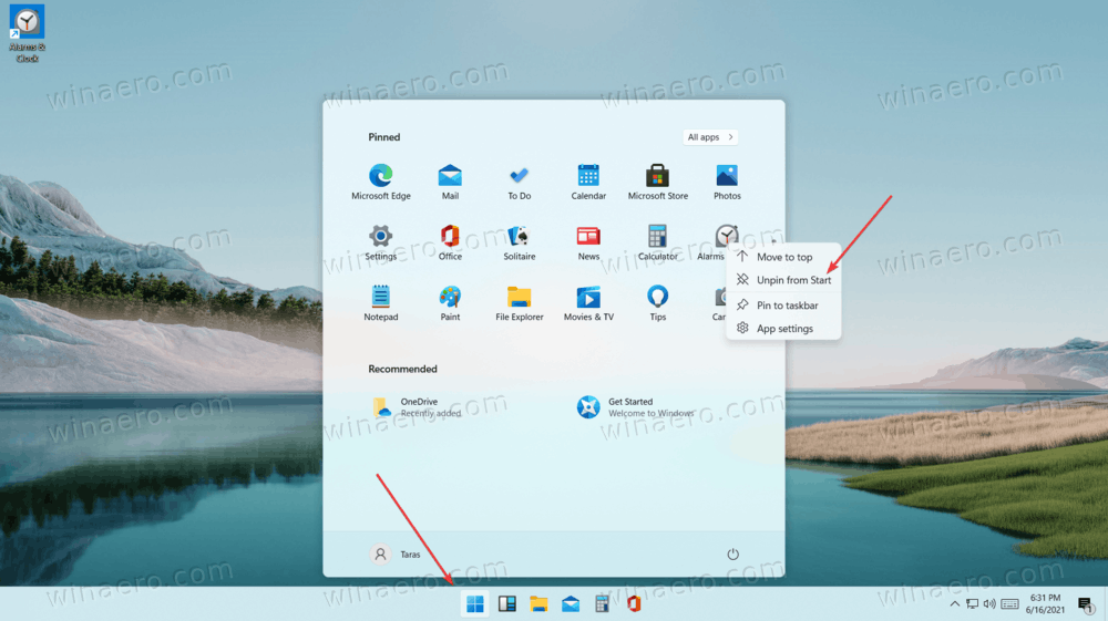 Windows 10 Unpin From Start Remove App Icon
