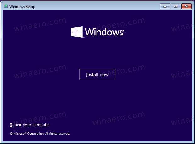 Windows 11 Install Now In Setup