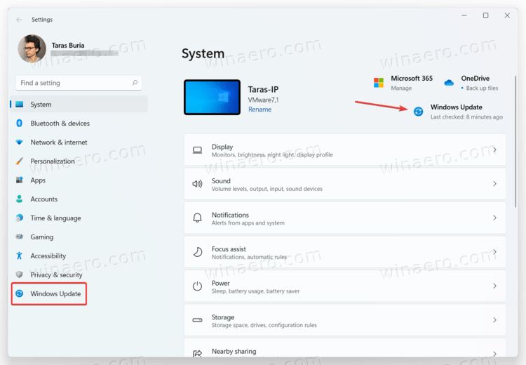 Windows 11 Settings Windows Update