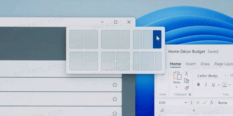 Windows 11 Snap Assist Maximize Button