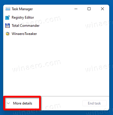 Windows 11 More Details In Task Manager