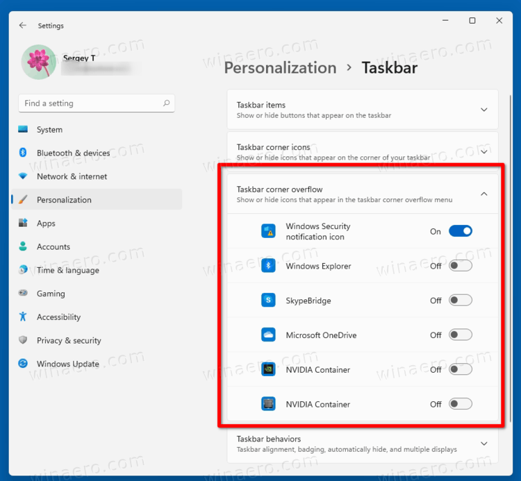 Windows 11 Taskbar Notification Corner Icons Tray Icons