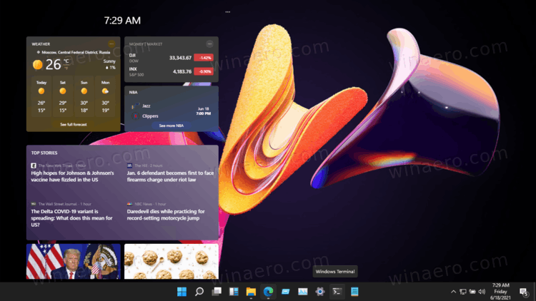 Windows 11 Widgets On Desktop Dark Theme