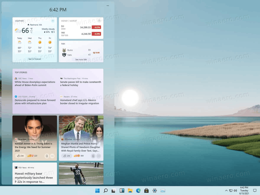 Виджеты Windows 11 на рабочем столе