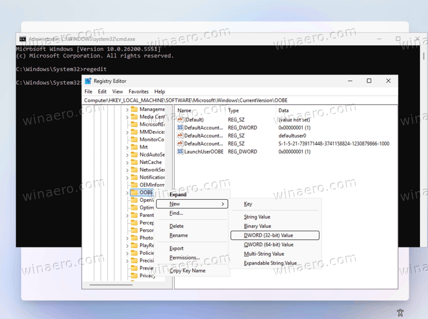 Create New HideOnlineAccountScreens Value