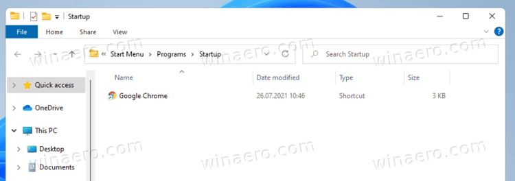 Добавление приложений в автозагрузку в Windows 11