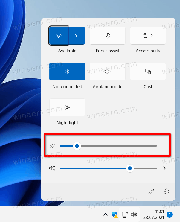 Brightness Setting In Windows 11