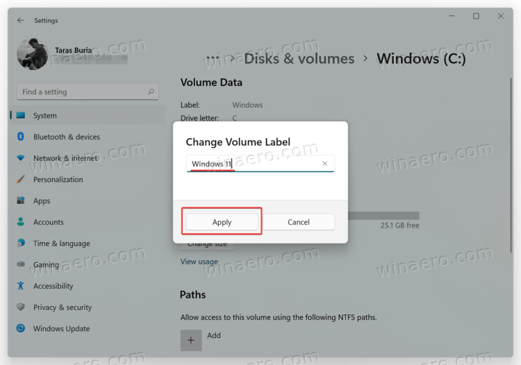 Rename A Drive And Change Volume Label In Windows 11