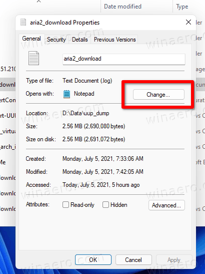 Change Default Apps Via File Properties