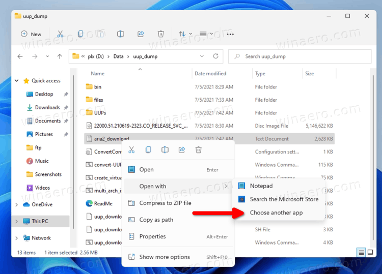 Choose Another App In File Explorer