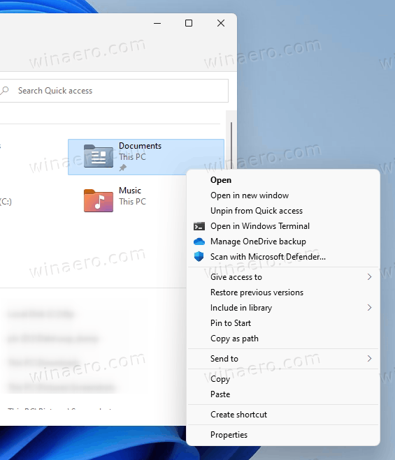 Enable Full Classic Context Menus In Windows 11