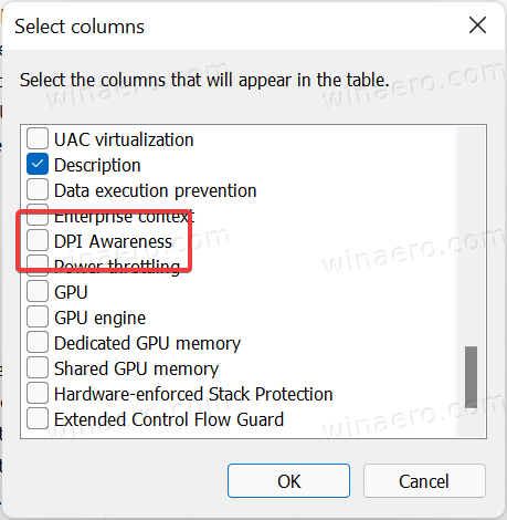 Find DPI Awareness For An App In Windows 11