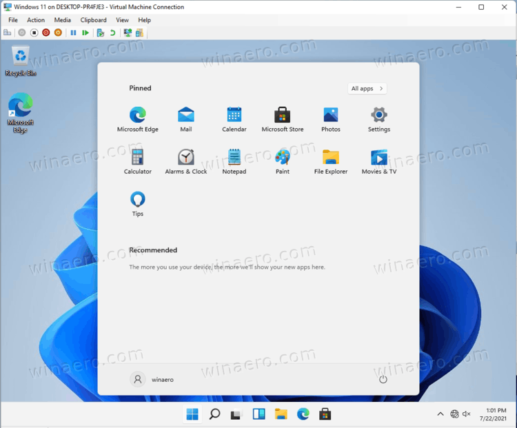 virtual machine windows 11