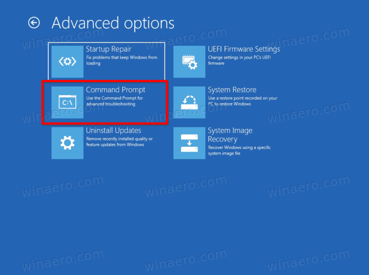 Open Command Prompt At Boot In Windows 11