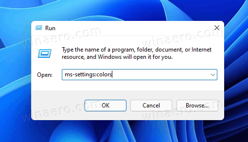 Команды ms-settings Windows 11 в диалоговом окне «Выполнить»