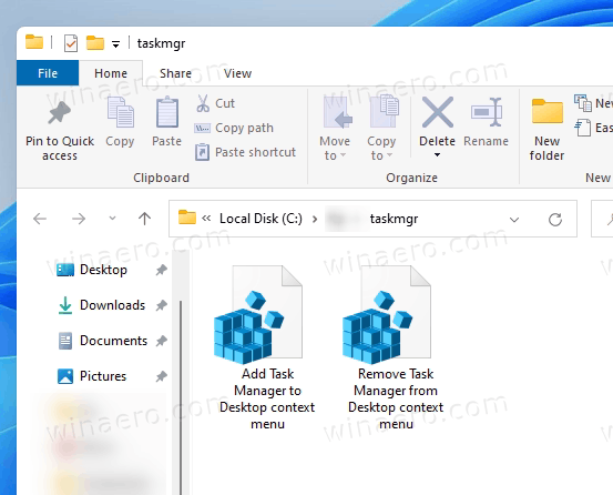 Task Manager Right Click Menu Files