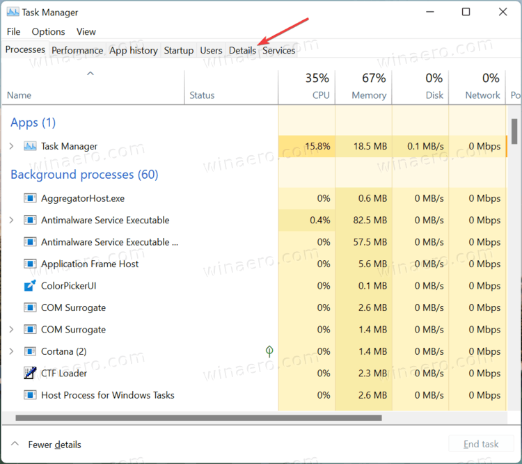 Task Manager Switch To Details Tab