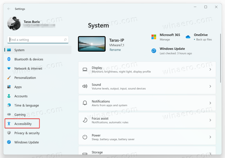 Windows 11 Settings Accessibility