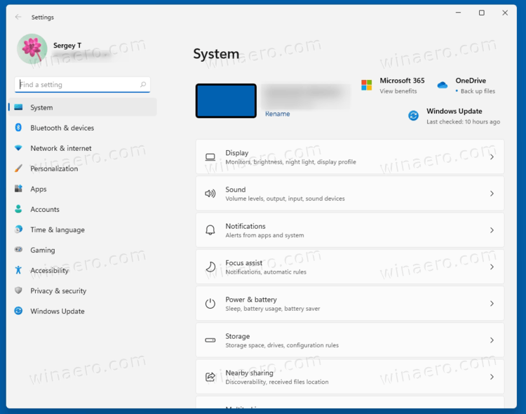 Windows 11 Settings app