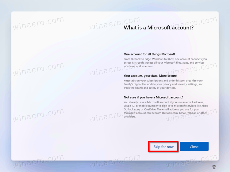 Windows 11 Clean Install Skip Microsoft Account