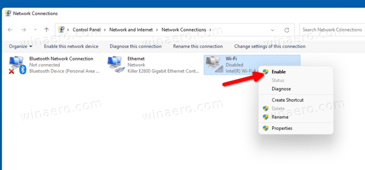 Windows 11 Re Enable In Network Connections