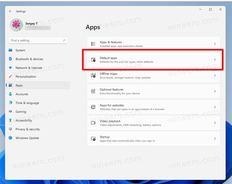 Windows 11 Settings Apps Default Apps