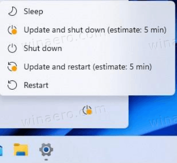 Расчетное время обновления Windows 11