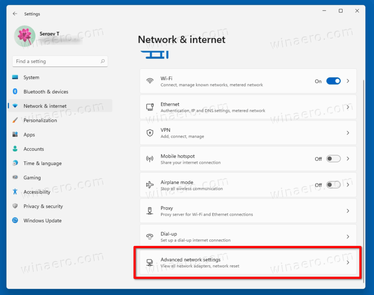 ethernet status shortcut win 10