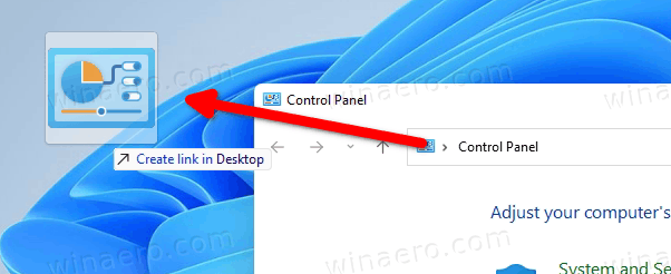 Create Control Panel Shortcut