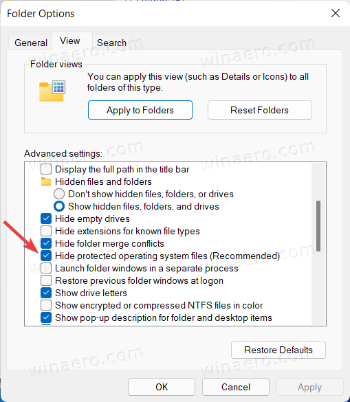 Show Protected Files