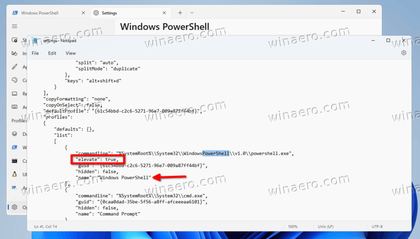Edit PowerShell Profile In JSON For Windows Terminal