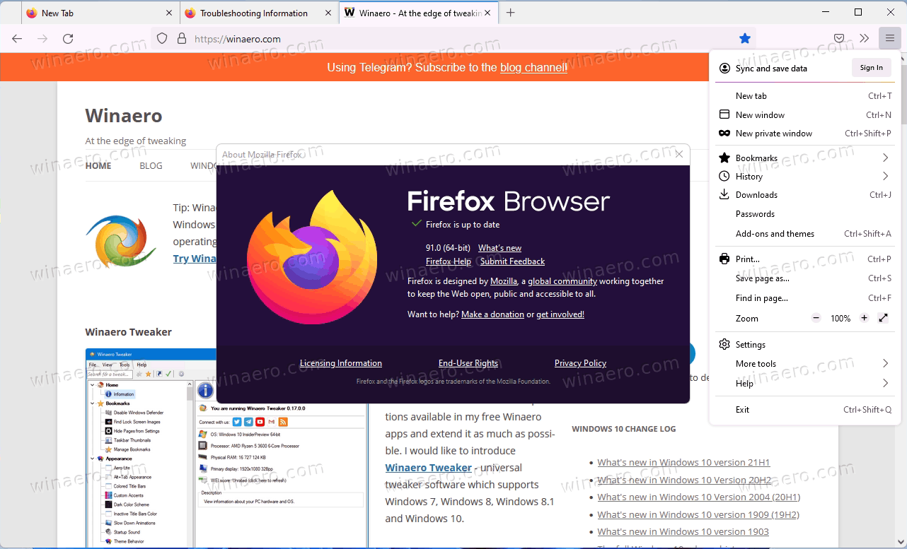 Firefox 91 Disable Proton