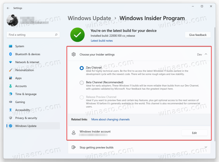 Fix Missing Insider Channels In Windows 11