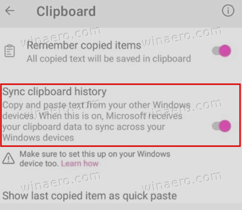 Sync Clipboard Between Android And Windows 10 With SwiftKey