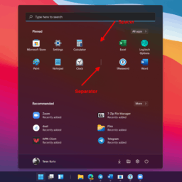 Windows 11 Add Separators And Spacers Icon
