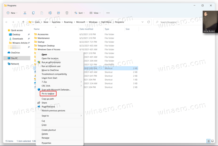 Windows 11 Add Separator To The Taskbar