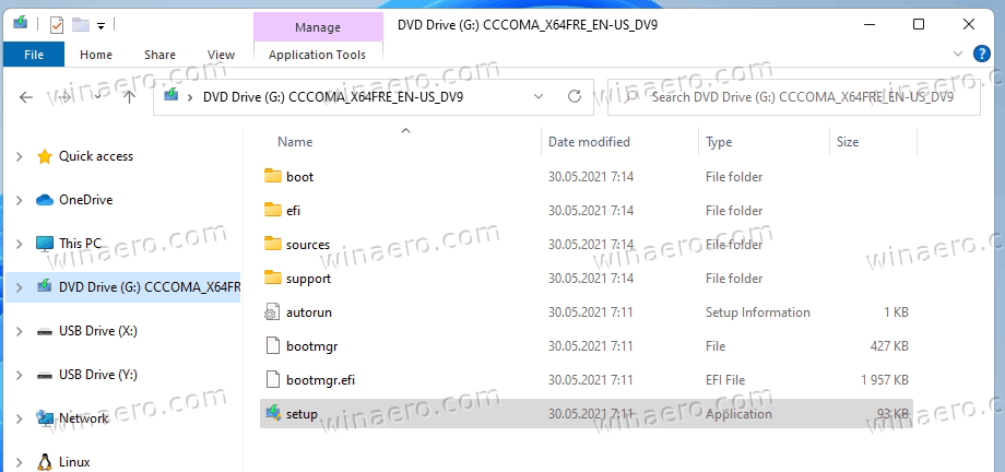 Windows 11 ISO File Opened In File Explorer