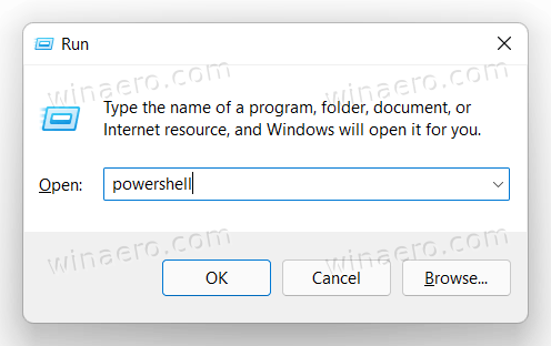 Windows 11 Open PowerShell From Run