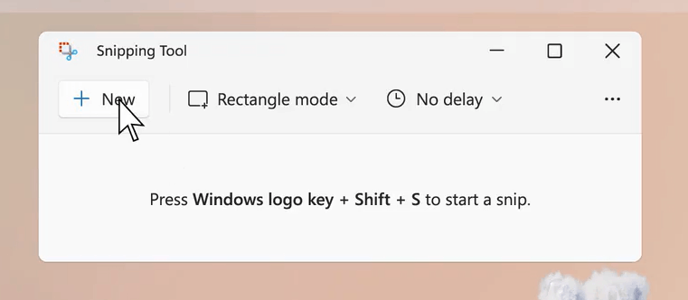snipping tool new