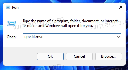 Run Gpedit In Windows 11