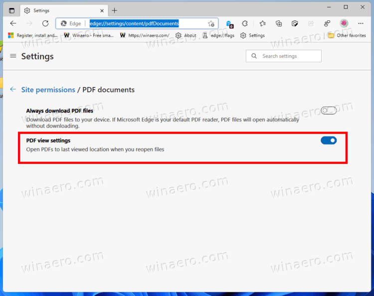 Enable Pick Up Where You Left Off For PDF In Edge