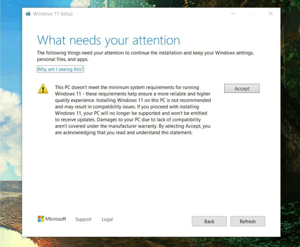 Windows 11 Warning On Unsupported Hardware