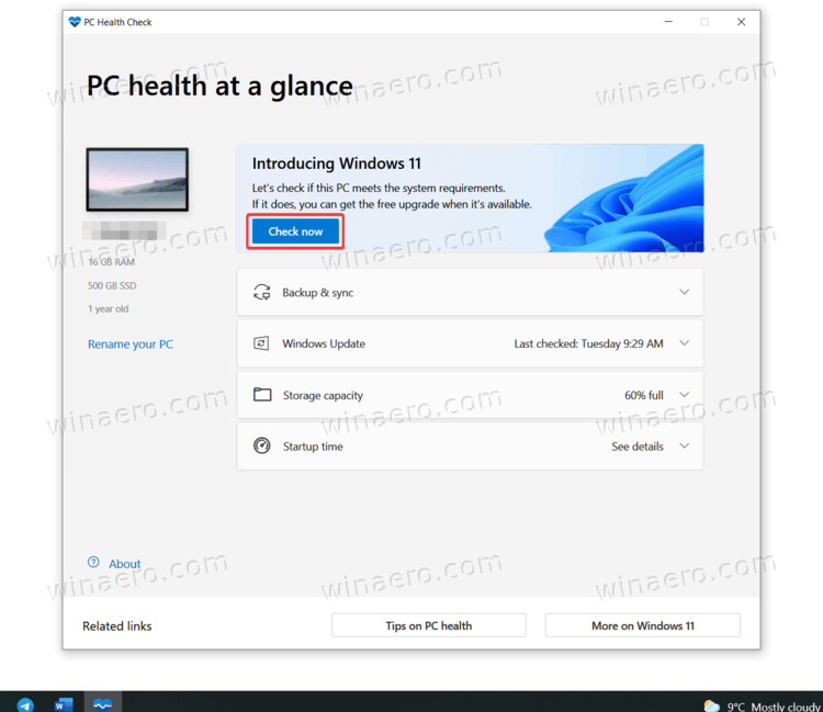 Check If Your PC Supports Windows 11