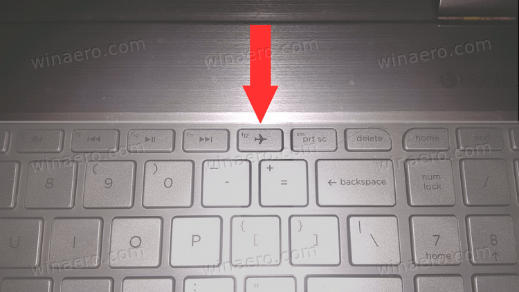 what button is airplane mode on laptop