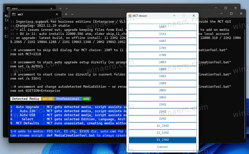 Ave Media Creation Tool