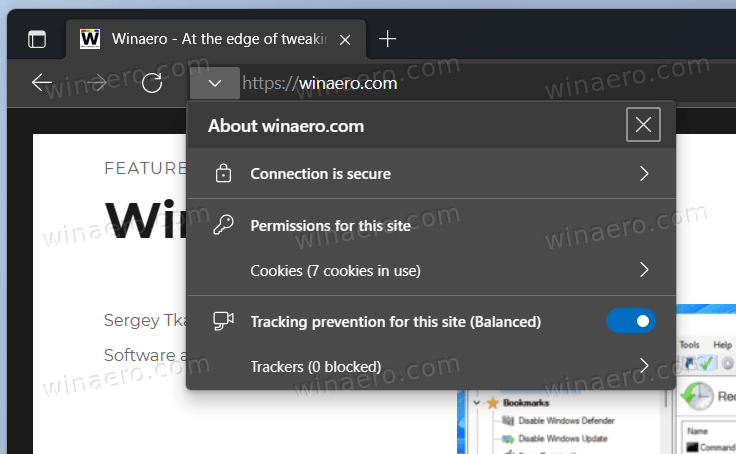 Edge Removed Lock Icon In The Address Bar