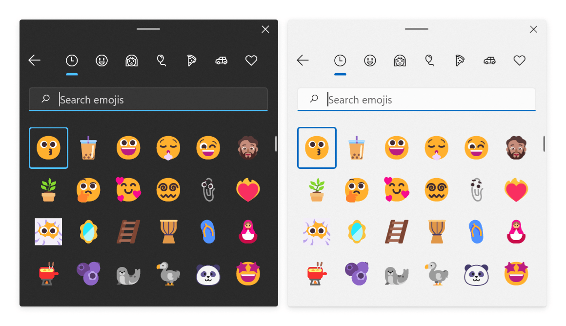 emoji panel windows 10