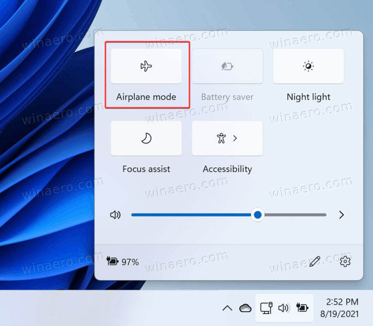 Enable Airplane Mode In Windows 11