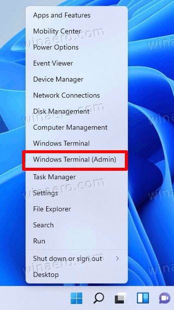Open Windows Terminal As Admin