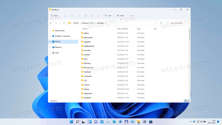 Windows 11 Desktop With File Explorer Banner